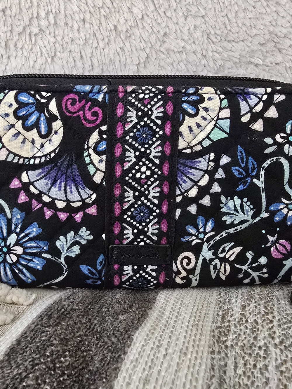 Vera Bradley Quilted Floral Zip Wallet - Picture 3 of 6